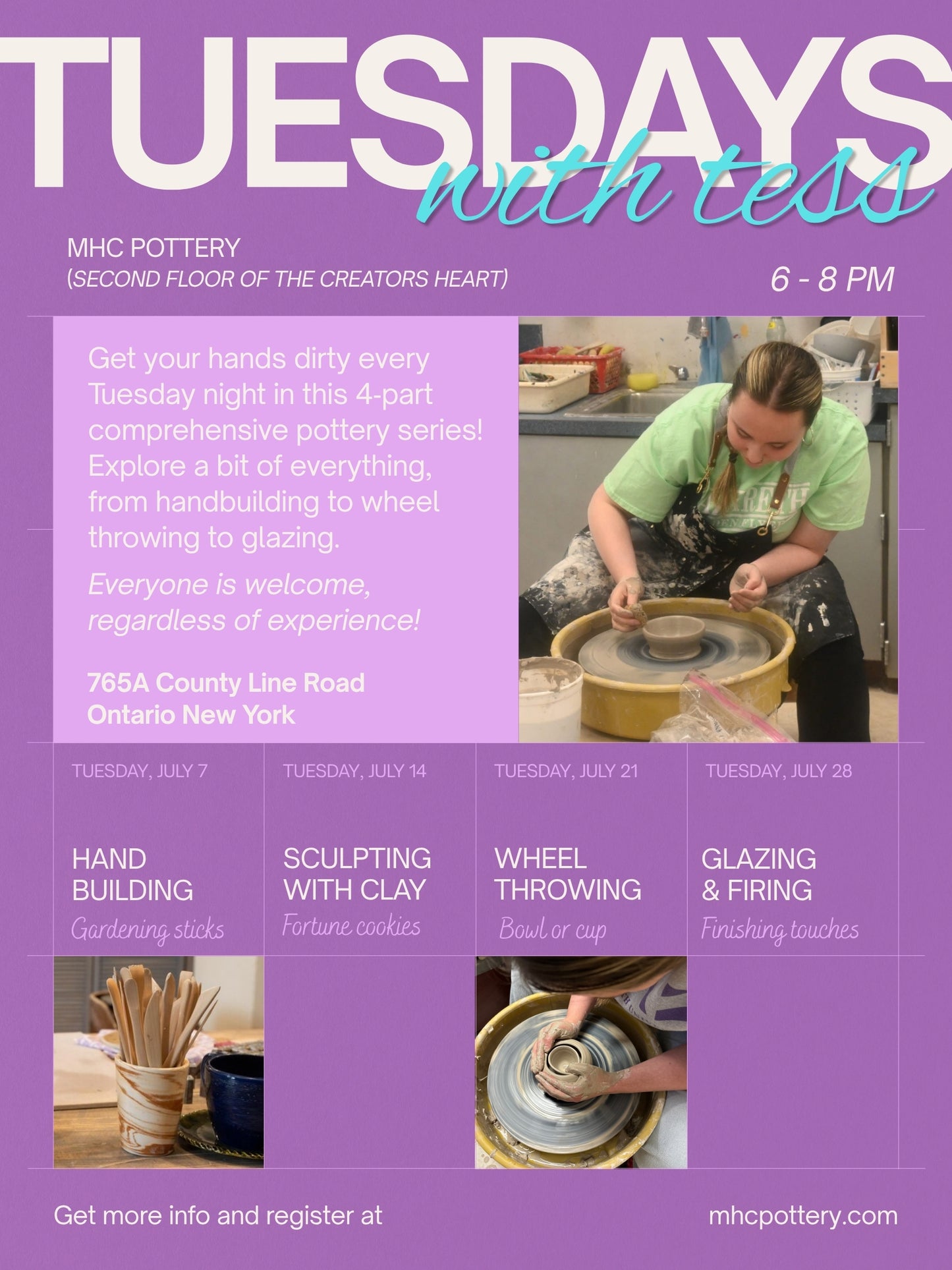 Tuesdays with Tess, Wheel Throwing